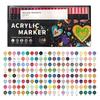 Dual-Tip Stackable Acrylic Markers - Quick-Drying Christmas Greeting Card Pens