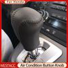 Echtleder-Auto-Schaltkragen, Schaltknauf-Abdeckung für Honda CRV CR-V 2007–2014, Automatik