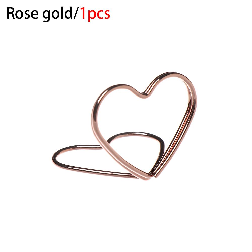 1PC Various Shapes Place Card Holder Table Metal Table Numbers Holder Paper Menu Clips Romantic Photo Holder Desktop Decoration
