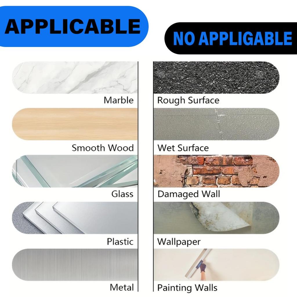 40 PCS Multipurpose VHB Sticky Adhesive Pads Replacement Mounting Tape, Double Sided Tape Heavy Duty, Perfect for Home Decor & Automotive, Includes 4