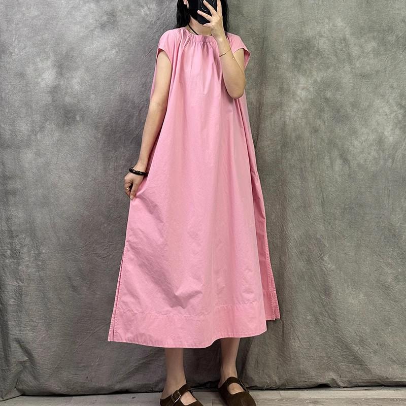 Elegante Vestido de Verano Retro Francés - Tallas Grandes, Corte Holgado, Favorecedor y Elegante