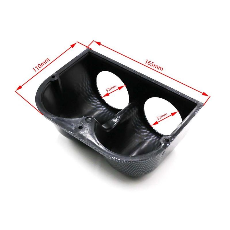 52MM Universelles Loch Modifizierter Instrumentenmeter-Halter Auto-Anzeigenhalter Doppelbohrung