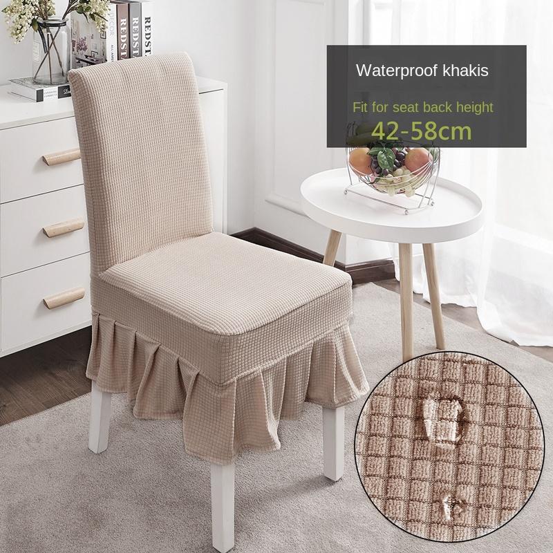 

Эластичный чехол для стула, водонепроницаемый чехол для стула, чехол для сиденья, чехлы для стульев в гостиной, чехлы для дома, противообрастающий чехол для спинки 1 piece chair cover хаки