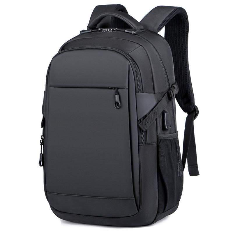 Men's Computer Bag Trendy Business Trip Headphones Leather Backpack Business Commuting Casual Student School Bag