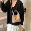 Ms. Bao's New Versatile Messenger Bag Fashionable Portable Bucket Bag
