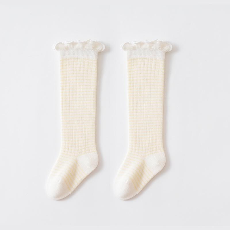 Xiyu Jia Herbst/Winter Baby Rüschenrand Überknie Baumwollsocken