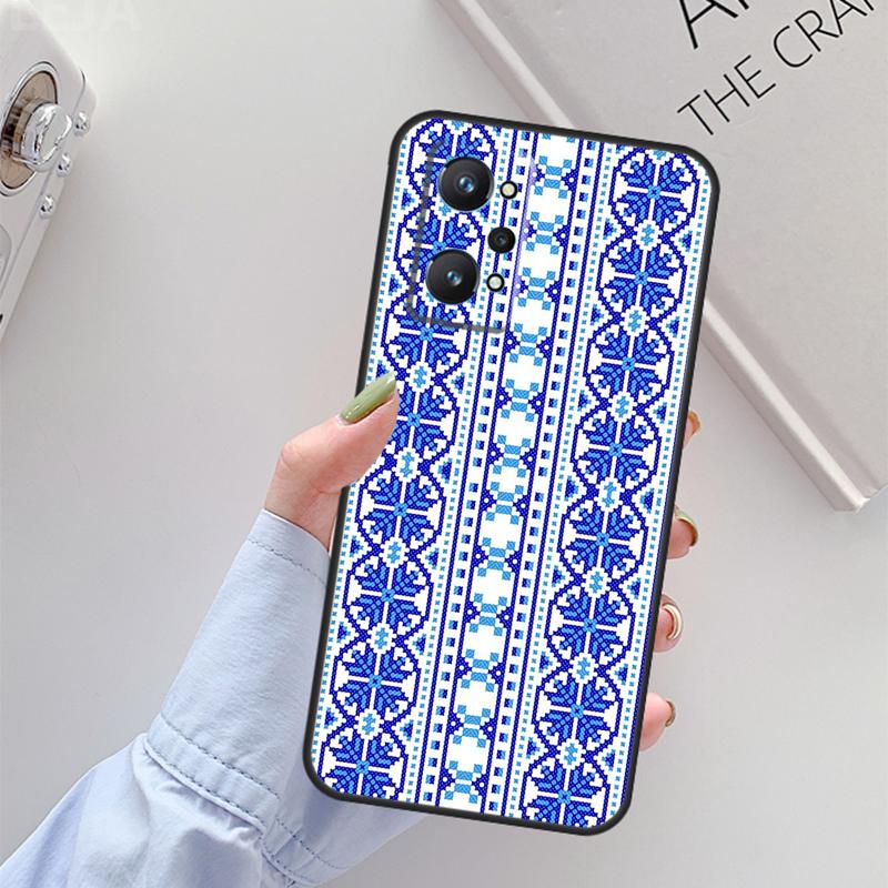 Ukrainian Pattern For Realme 11 10 12 13 14 Pro Plus GT 5 6 6T GT7 Pro C67 C61 C53 C51 C21Y C25S C55 C75 Case