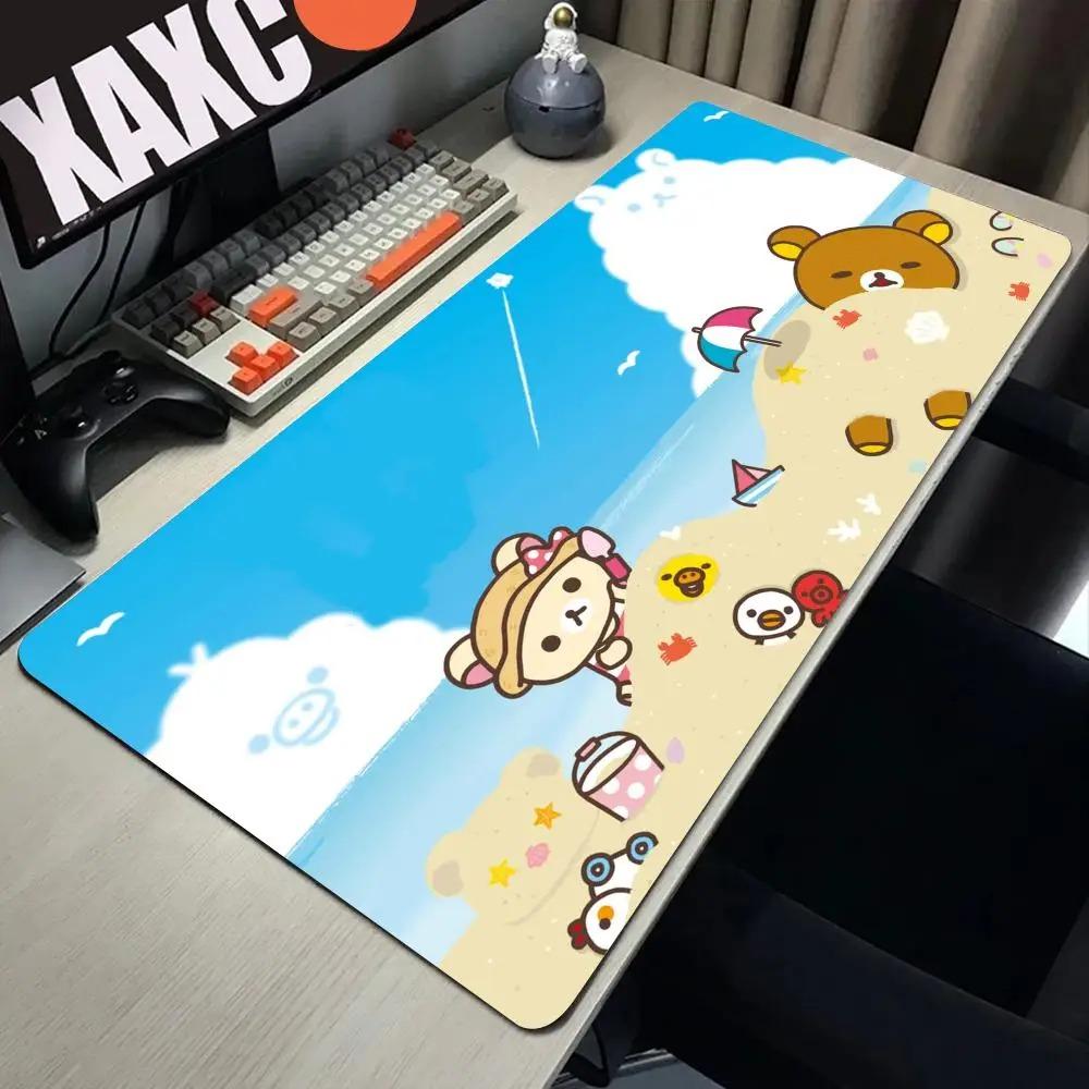 Large Mouse Pad Rilakkuma-es Mousepad Gamer Office Accessories Pc Cabinet Games Desk Mat Computer Desks Keyboard Gaming Mats