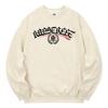 KAN6312 Kmc 0161 Lettering Laurel Wreath Fleece-Lined Sweatshirt Cream