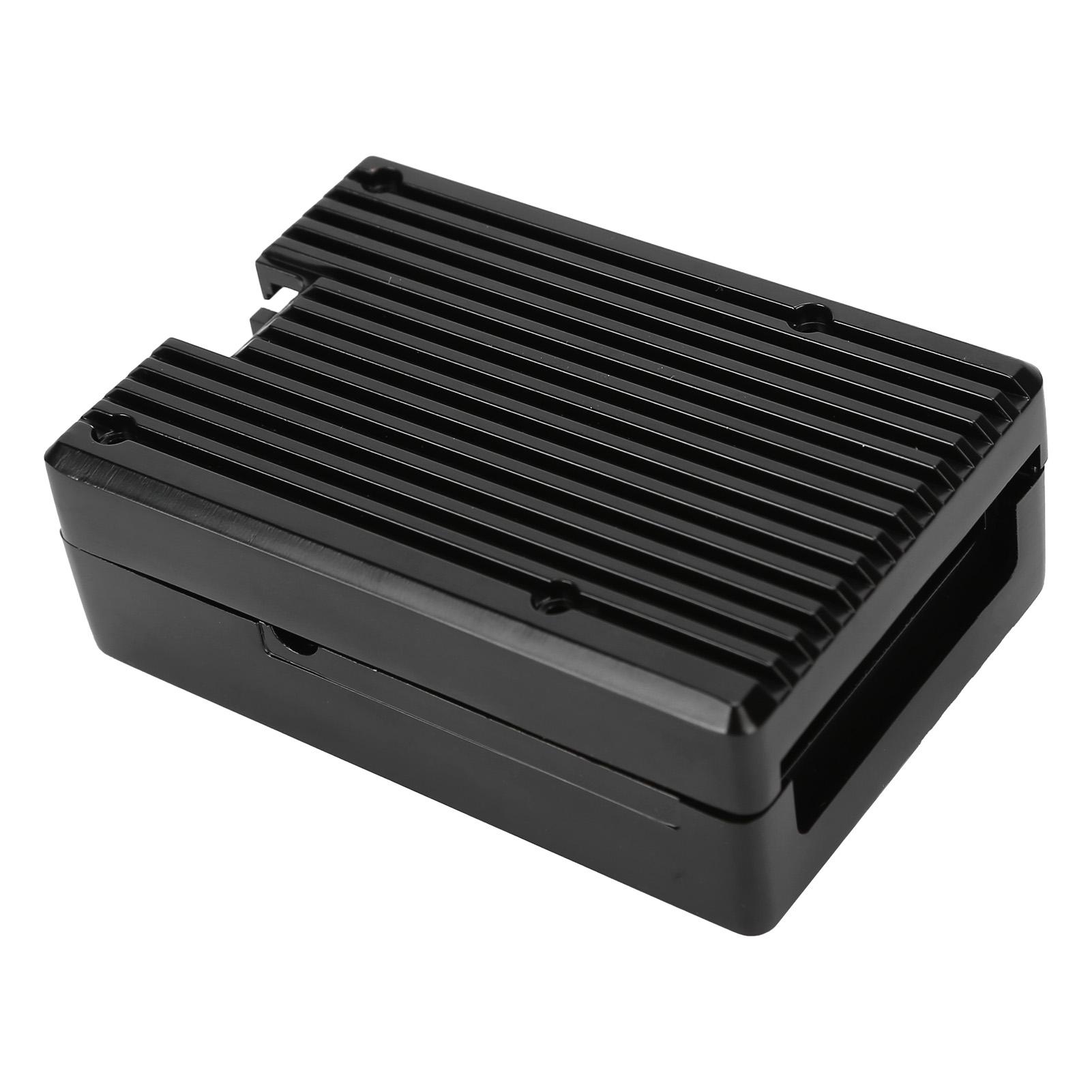 Puzdro pre Raspberry Pi 4 Chladiaci plášť Kovová krabica Zliatina hliníka Ochranné puzdro s 2 ventilátormi