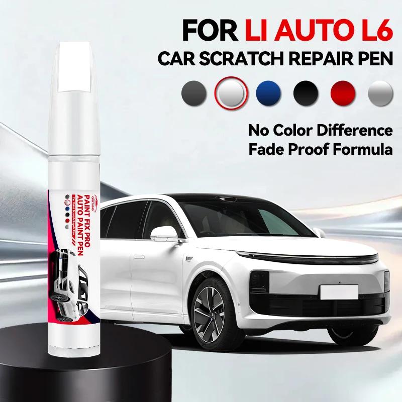 Vehicle Dedicated Exclusive For LI AUTO L6 1990-2026 Paint Repair Pen Touch Up Scratch Remover DIY Auto Accessories Black White