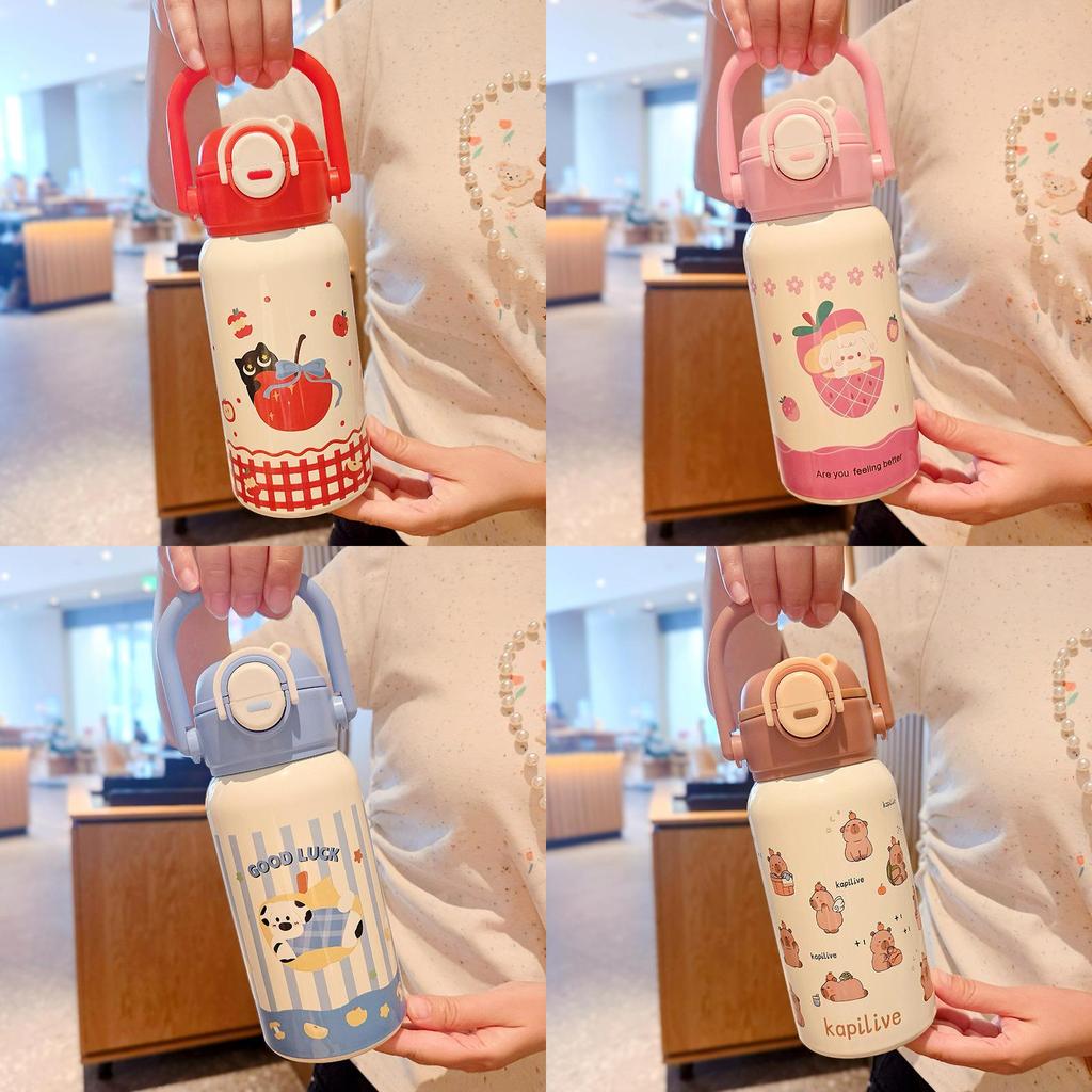 Kids Insulated Water Bottle With Straw And 316 Stainless Steel For School And Travel