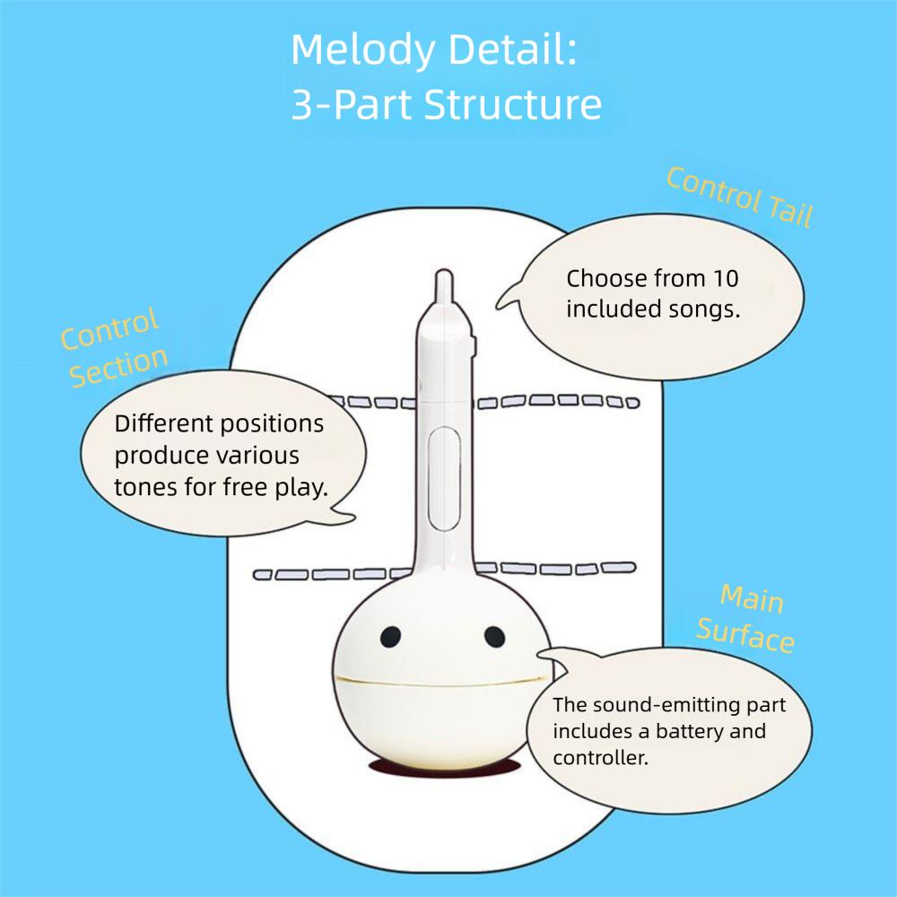 10 Songs Portable Music Synthesizer with Hanging Hole Electric Sound Tadpole Parties