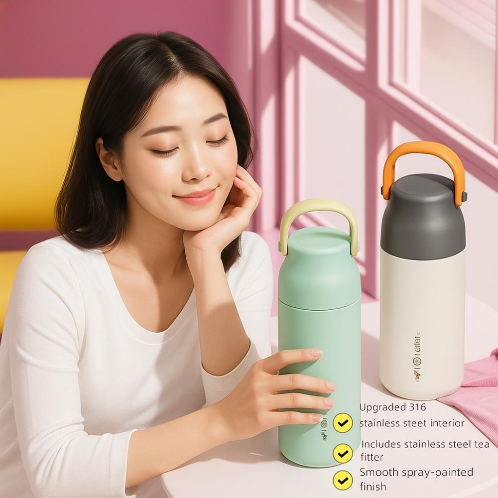 316 Stainless Steel Thermos Water Bottle Handheld Insulated Tumbler Cup Insulated Bottle  Outdoor