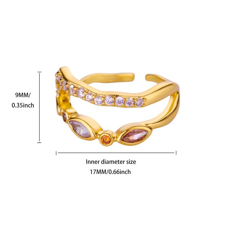 Hot Sale Personalized Mountain Butterfly Design Ring Fashion Zirconium Simple Ring Women's Jewelry Live