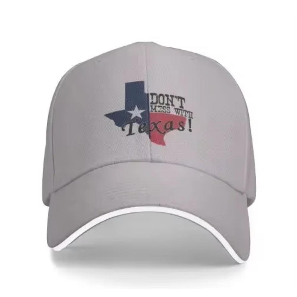 Denim Cap Dont Mess with Texas Baseball Dad Caps Classic Adjustable Casual Sports for Men Women Hats Gray