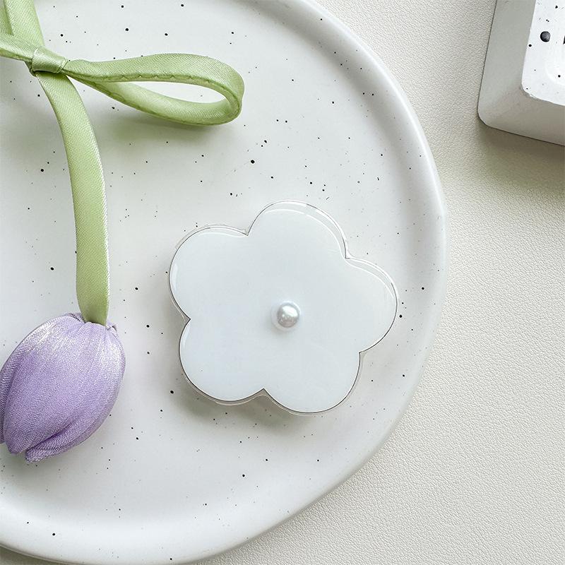 

Pearl Flower Magnetic Mobile Phone Airbag Bracket Paste Creative Ring Simple Desktop Telescopic Support Frame Folding