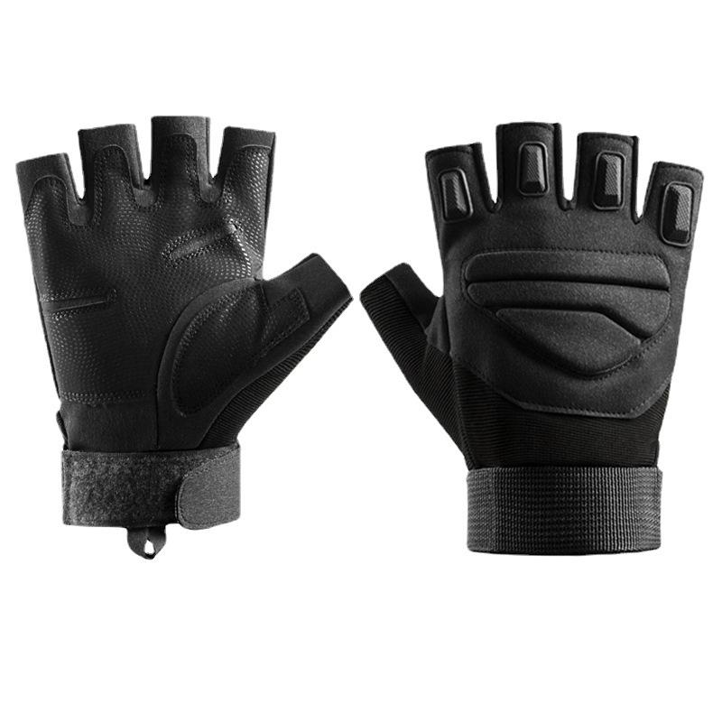 Tactical Gloves Outdoor Cycling Men and Women's Sports Fitness Training Non Slip Breathable Wear-resistant Performance Half Finger Gloves