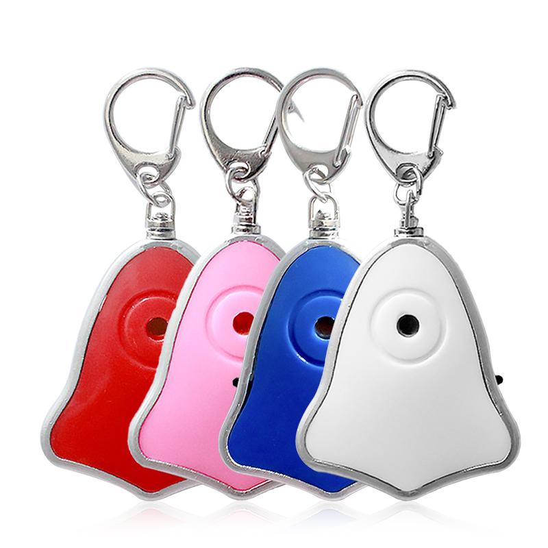 Whistle Key Finder Anti-lost Alarm Locator Wireless Mini Anti-lost Keychain Finder Flashing Beep Bell Shape For Holiday Gifts