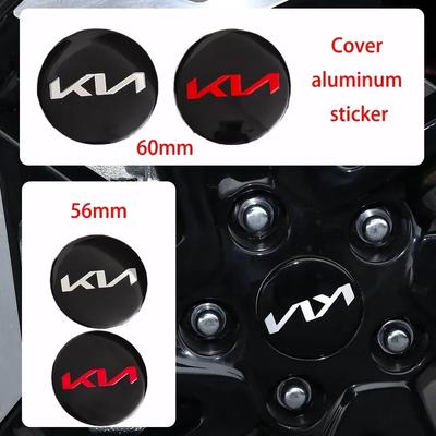 4ks 56mm 60mm Pokličky kol hliníková Krycí samolepka pro K3 K5 K7 K9 KX3 Magentis Cerato Forte Sportage R Soul Venga Sorento