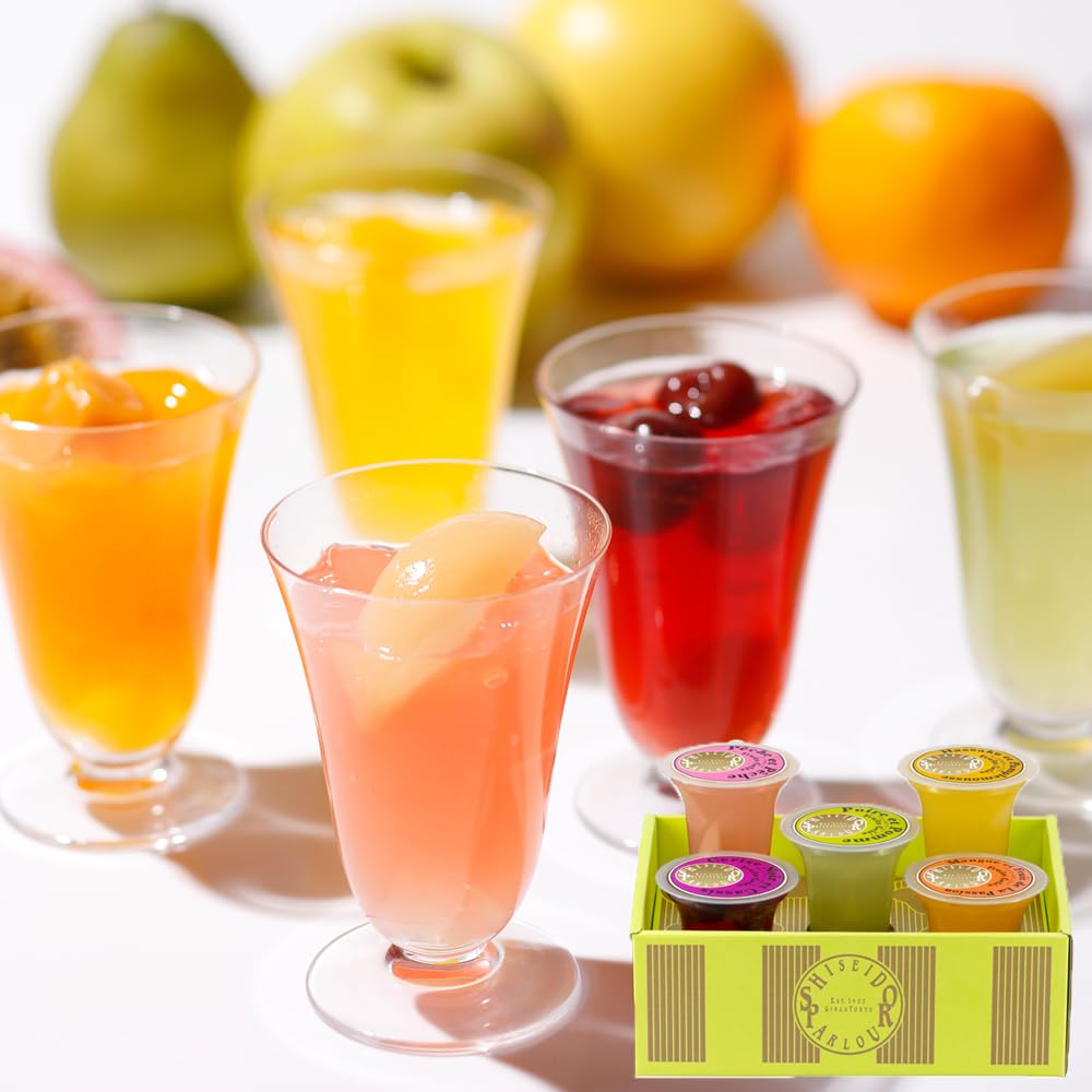 Mothers Day jelly gift Shiseido Parlor Fruity 5 pieces FG22 Fathers summer gifts food presents fruit assortment sweets Tokyo Ginza packaging popular