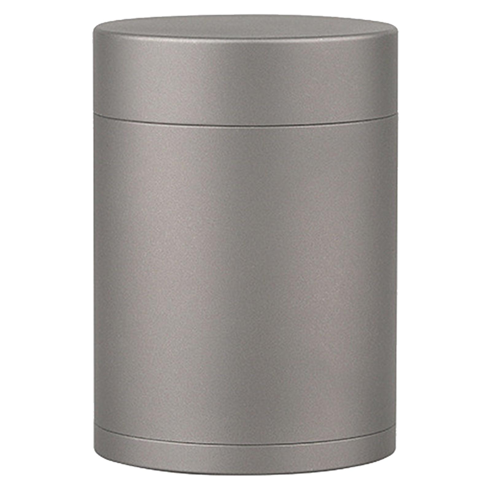 

Titanium Alloy Round Sealed Container Waterproof Sealing Bottle Portable Pills Organizer Outdoor Dustproof Storage Box A