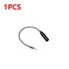 3.5mm Audio Male Plug with Internal Thread to 3Pin XLR Male Adapter Cable for Sony D12/D21 for Sennheiser Wireless Microphones
