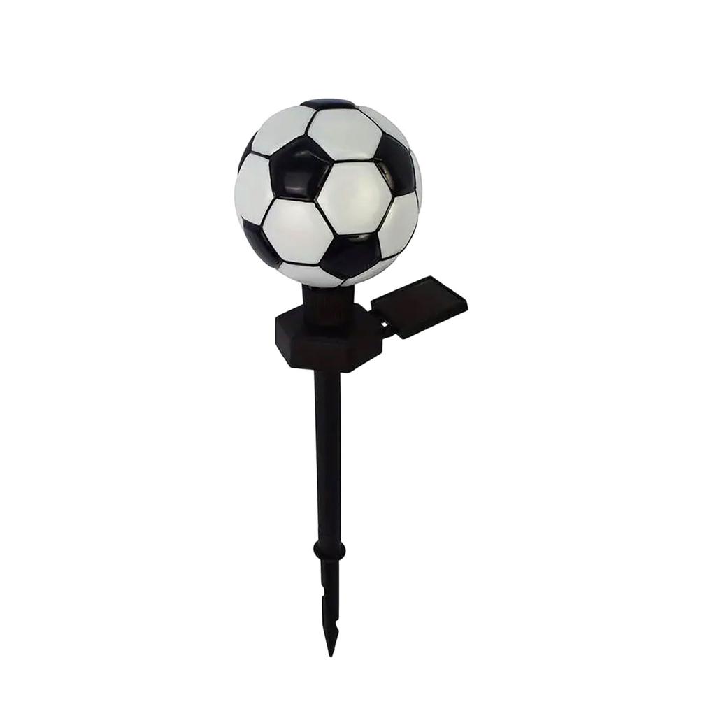 Solar Powered Football Shaped Lawn Stake Light LED Outdoor Garden Landscape Decorative Lighting for Yard Pathway Patio