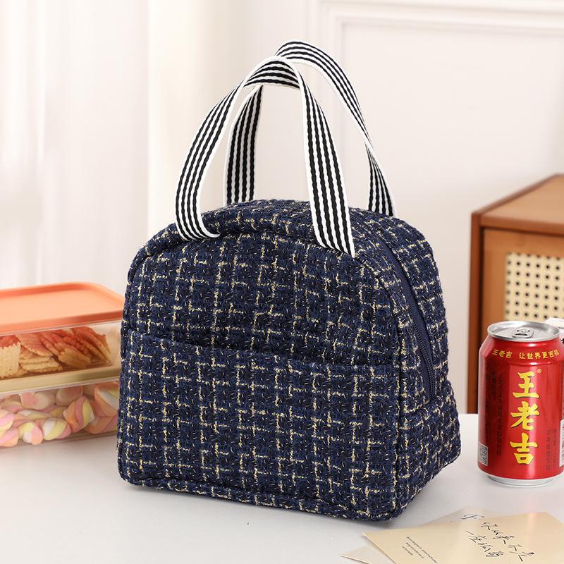

2024 New Student Insulated Lunch Box Bag High End Aluminum Film Come Out To Have A Picnic Small Fragrance Wind