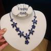 Set di Orecchini e Collana con Diamanti a Goccia: Lussuosa Collana Girocollo con Pendente Gioiello per Donna