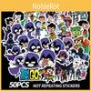 Vibrant 50pcs Teen Titans Go Sticker Set For Personalizing Luggage And Bikes