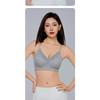 Women Seamless Invisible Push Up Lace Bra Thin Straps Full Cup Gathering Underwear