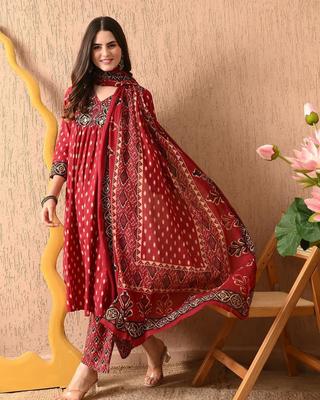 Indian Women Designer Salwar Suit Kurta Pant Dupatta Set Party Wear Designer Top Tunic Kurti