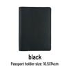 Customizable PU Leather Passport Holder & Luggage Tag Set with Paper Card Inclusion