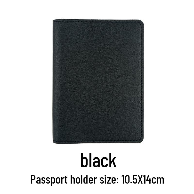 Customizable PU Leather Passport Holder & Luggage Tag Set with Paper Card Inclusion