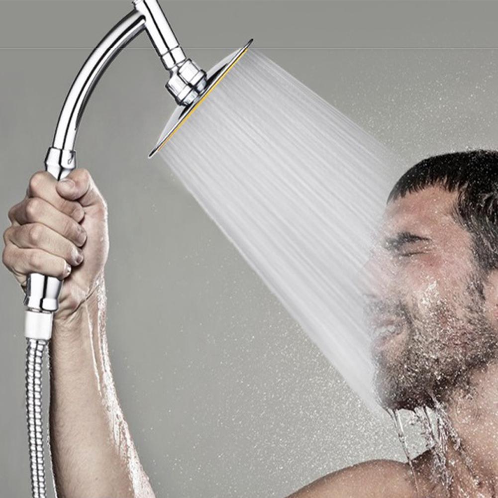 6 Inch Handhold Pressure Boost Shower Nozzle Universal Shower Head Sprinkler Bathroom Accessories