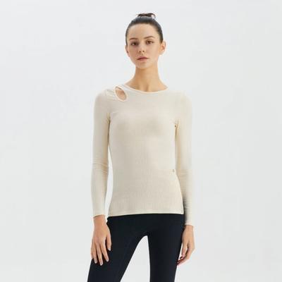 Huit Long Sleeve Tee Holeline Slit Htwtl3k07t