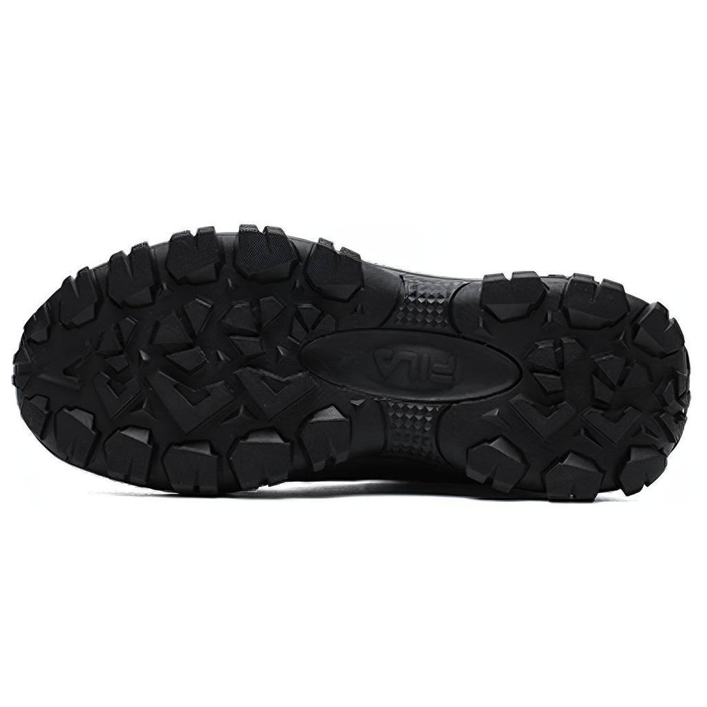 FILA Fashion Sneakers Synthetic Leather Comfortable Sports Shock Absorbing Durable Low Top Casual Shoes Women sneakers Black F12W144136FBK