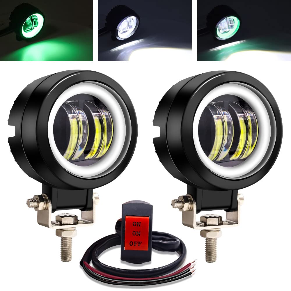 Aoling LED Work Light, 12 V 24 V, Forklift Light, Motorcycle Fog Light, Green