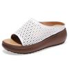Dámské sandály s měkkým podpatkem na klínku, letní boty, pantofle, platforma, Zapatos Mujeres, elegantní sandály na podpatku