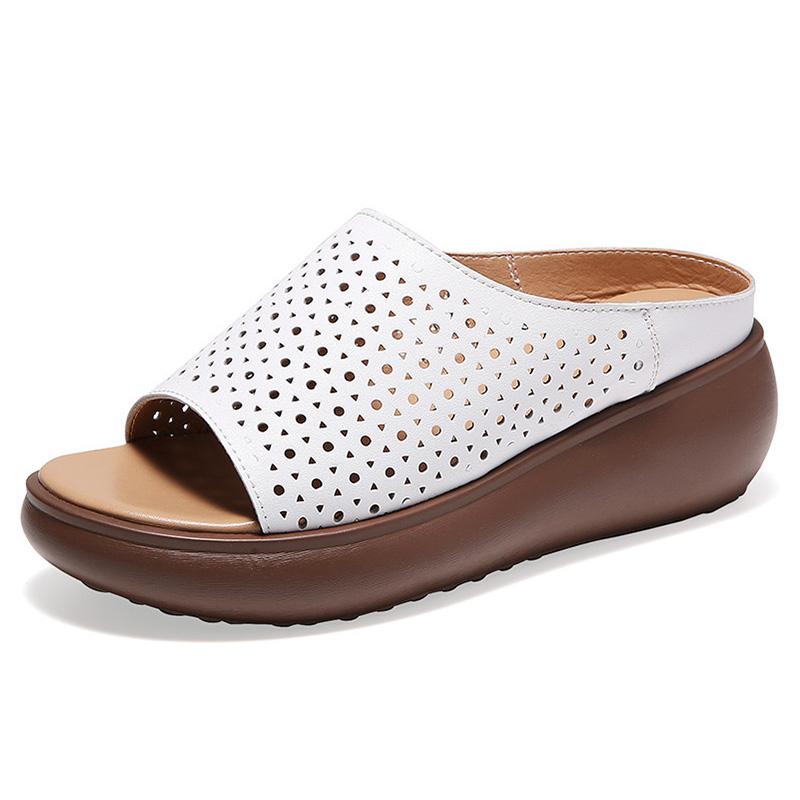 Dámské sandály s měkkým podpatkem na klínku, letní boty, pantofle, platforma, Zapatos Mujeres, elegantní sandály na podpatku