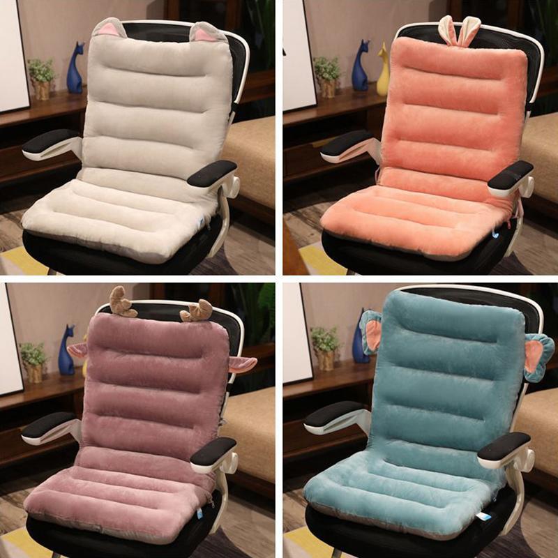 Cartoon One-Piece Cushion Cartoon Plush One-Piece Cushion Cushion Pillow Lumbar Support Office Student Chair Cushion Seat