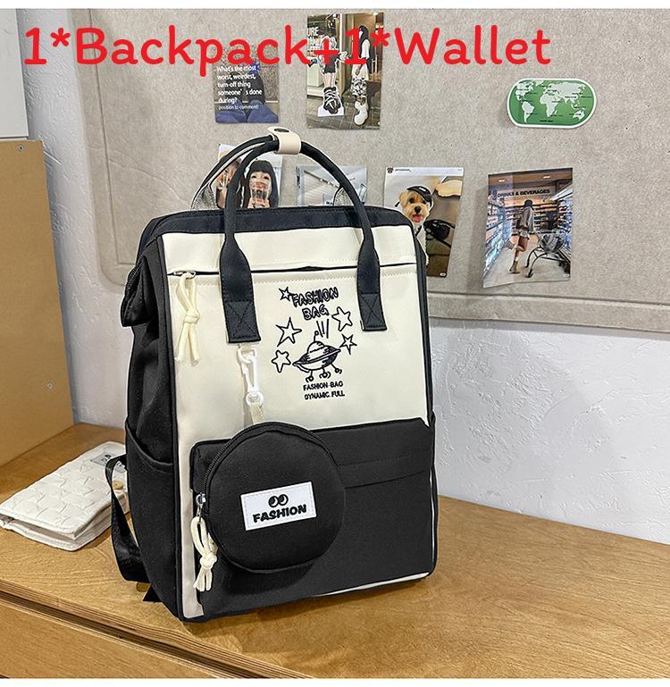 Urban Minimalist Nylon Travel Backpack For Moms And Students With Laptop Compartment