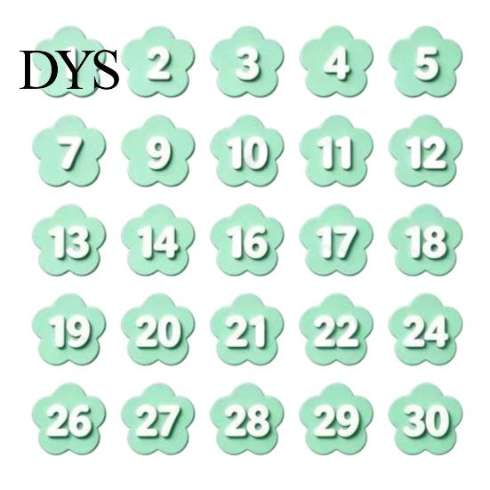 Standard Hex Pencil Accessories 30PCS Numbered Toppers, Reusable Prevent Confusion Labels, Primary School Organizing Tools Plastic Tracking