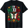 Viva Mexico Mexican Flag Butterfly Independence Day Women T-Shirt