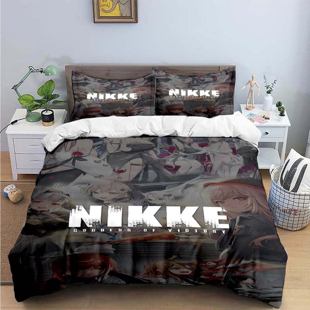 Hot Game Characters Nikke Goddess of Victory Bedding Sets Bed Supplies Set Duvet Cover Bed Comforter Set Bedding Set Luxury Gift