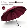 Extra-Large Folding Double Person Sunshade Umbrella with Black Glue Protection