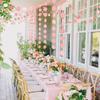 Cheerland Circle Dots Garland for Wedding Party Decorations Winter Wonderland Hanging Circle Streamers Dot Backdrop Backdrop Banner Decor for Bday
