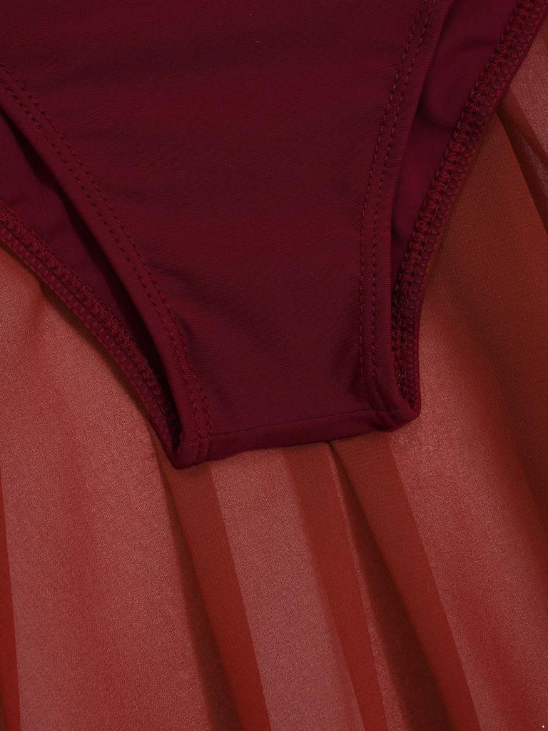 Mädchen-Ballettkleid für Kinder, gerüschtes Chiffon-Mieder, Tanz-Trikotkleid, lyrisches Tanzkostüm, zeitgenössische Tanzbekleidung