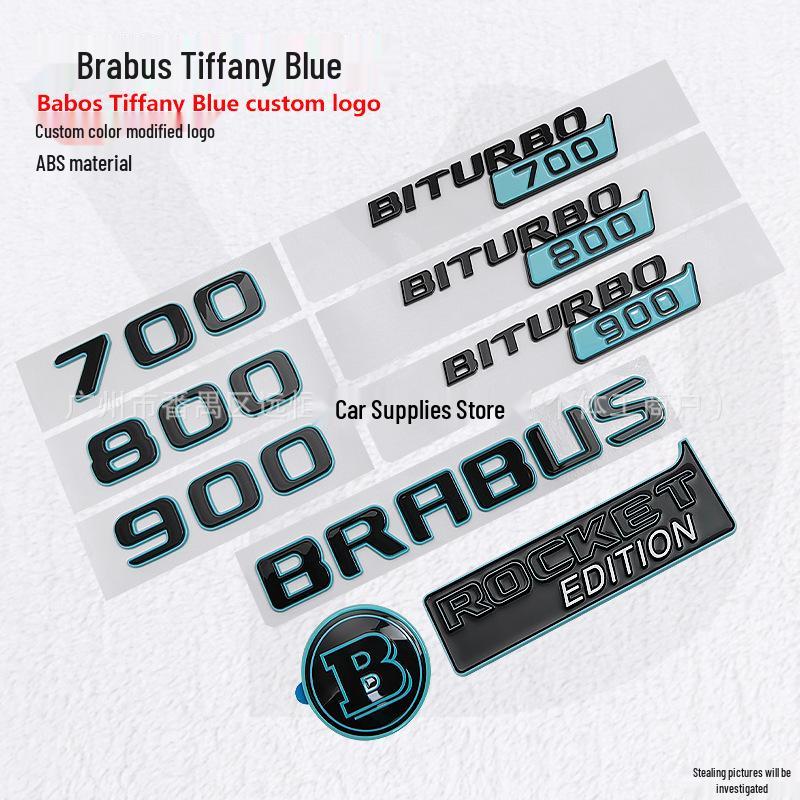 Mercedes-Benz G-Class Brabus Rocket Emblem (BRABUS 900/800/700) - Tiffany Blue